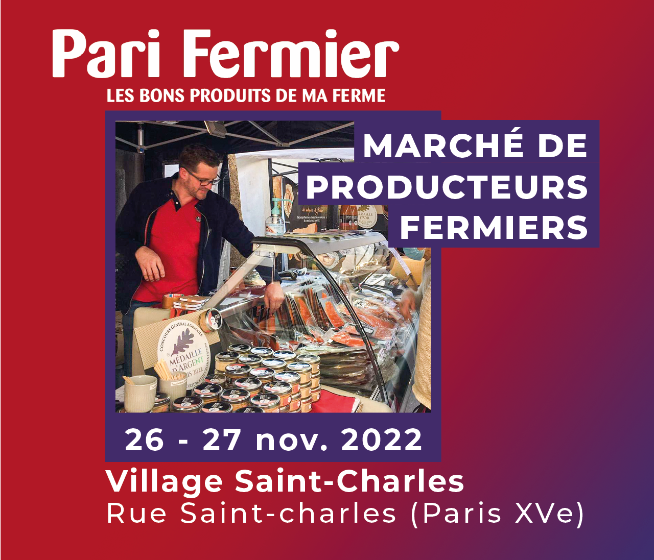PARI FERMIER – VILLAGE SAINT-CHARLES (Paris 15e)